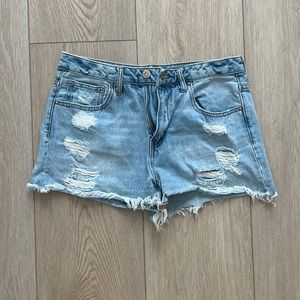Denim shorts